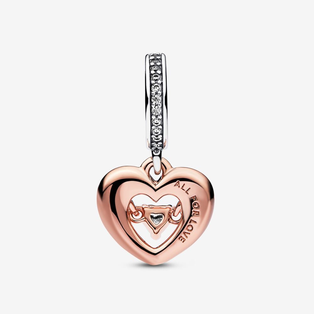 Charm Pendente Cuore Splendente con Pietra - 782450C01 - Simmi Gioiellerie -Charm