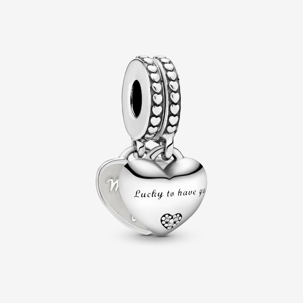 Charm Pendente Cuori Nuora e suocera - 799321C01 - Simmi Gioiellerie -Charm