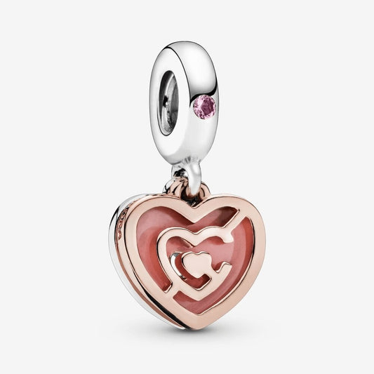 Charm pendente Labirinto di cuori rosa - 787801NBP - Simmi Gioiellerie -Charm