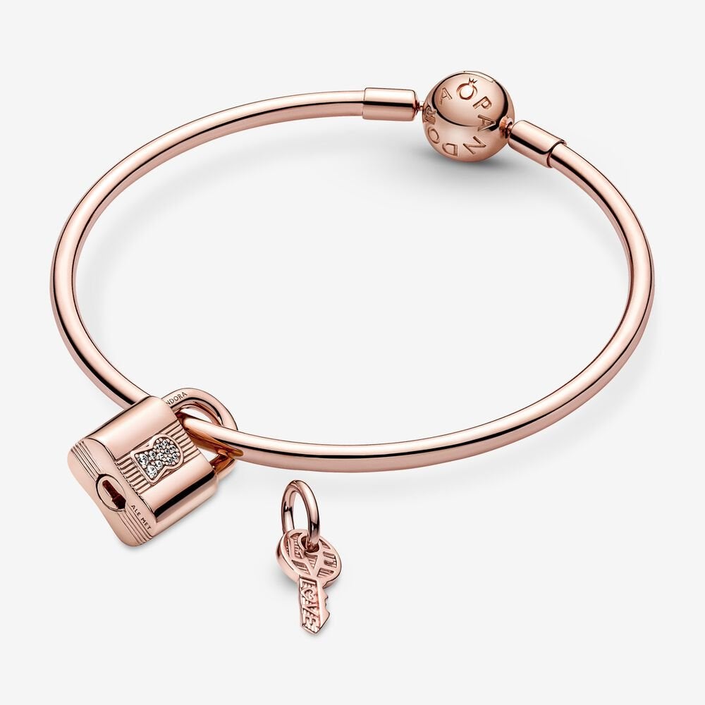 Charm Pendente Lucchetto e Chiave dell'Amore - 780088C01 - Simmi Gioiellerie -Charm