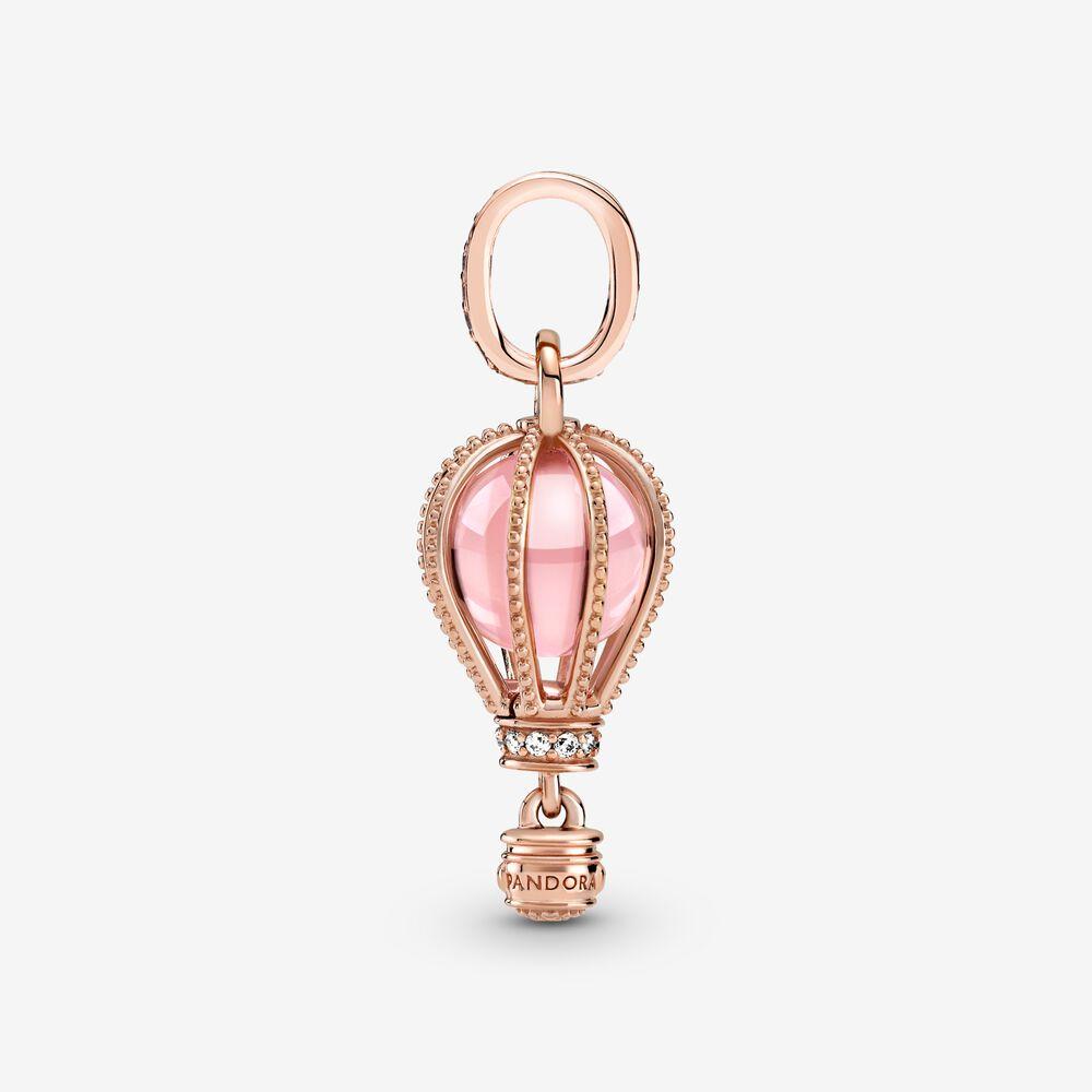Charm pendente Mongolfiera rosa scintillante - 789434C01 - Simmi Gioiellerie -Charm