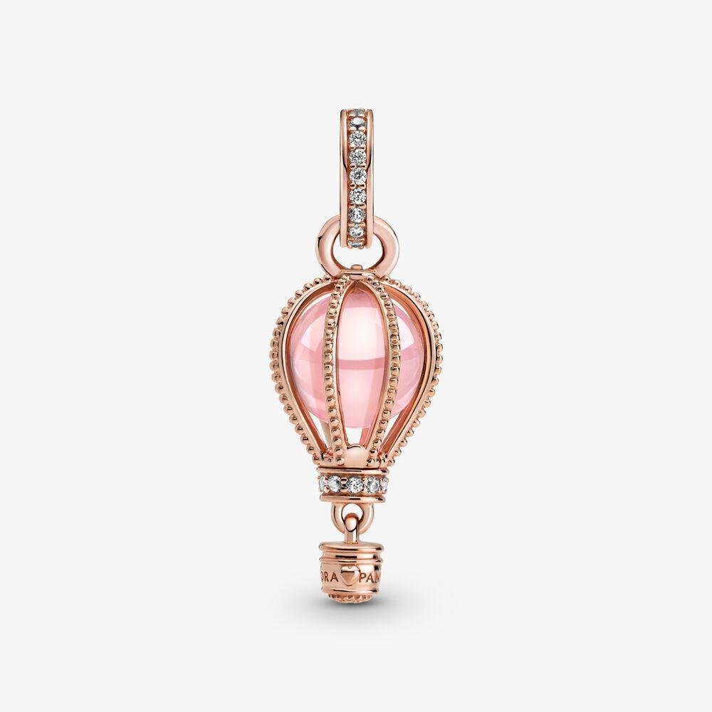 Charm pendente Mongolfiera rosa scintillante - 789434C01 - Simmi Gioiellerie -Charm