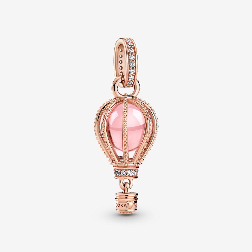 Charm pendente Mongolfiera rosa scintillante - 789434C01 - Simmi Gioiellerie -Charm
