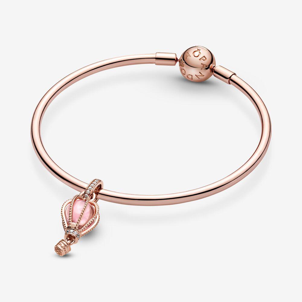 Charm pendente Mongolfiera rosa scintillante - 789434C01 - Simmi Gioiellerie -Charm