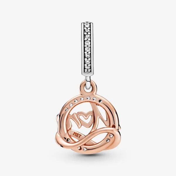 Charm pendente Mum bicolore - 789374C01 - Simmi Gioiellerie -Charm