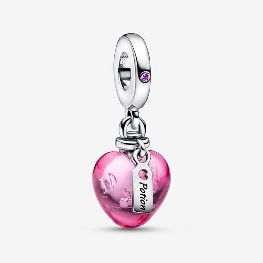 Charm pendente Pendente Pozione Amore in Vetro di Murano - 792509C01 - Simmi Gioiellerie -Charm