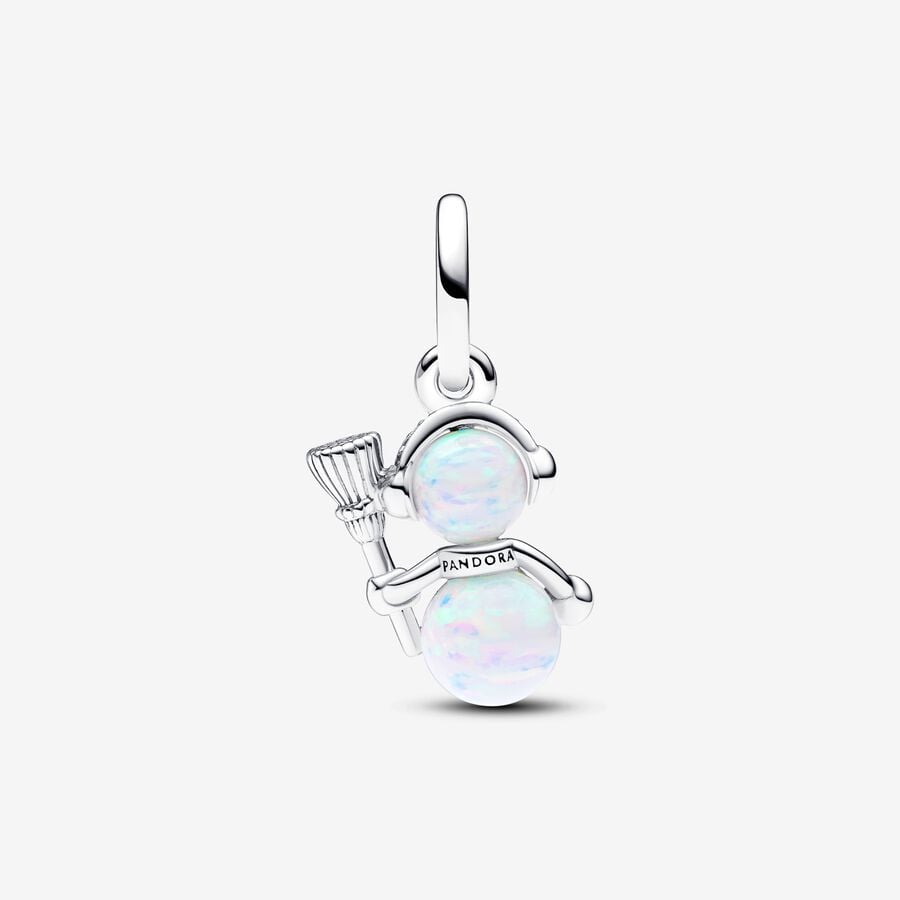 Charm Pendente Pupazzo di Neve Opale - 792981C01 - Simmi Gioiellerie -Charm