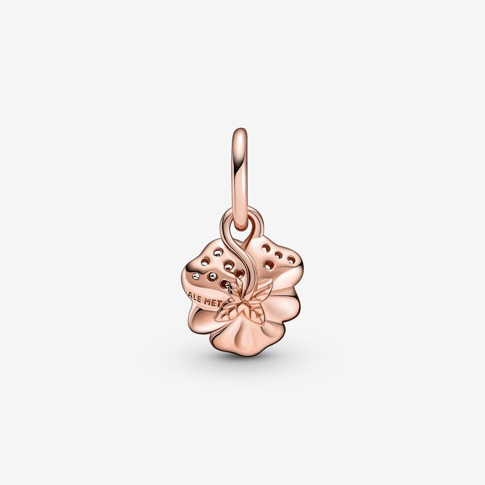 Charm Pendente Viola del Pensiero Luminosa - 780776C01 - Simmi Gioiellerie -Charm
