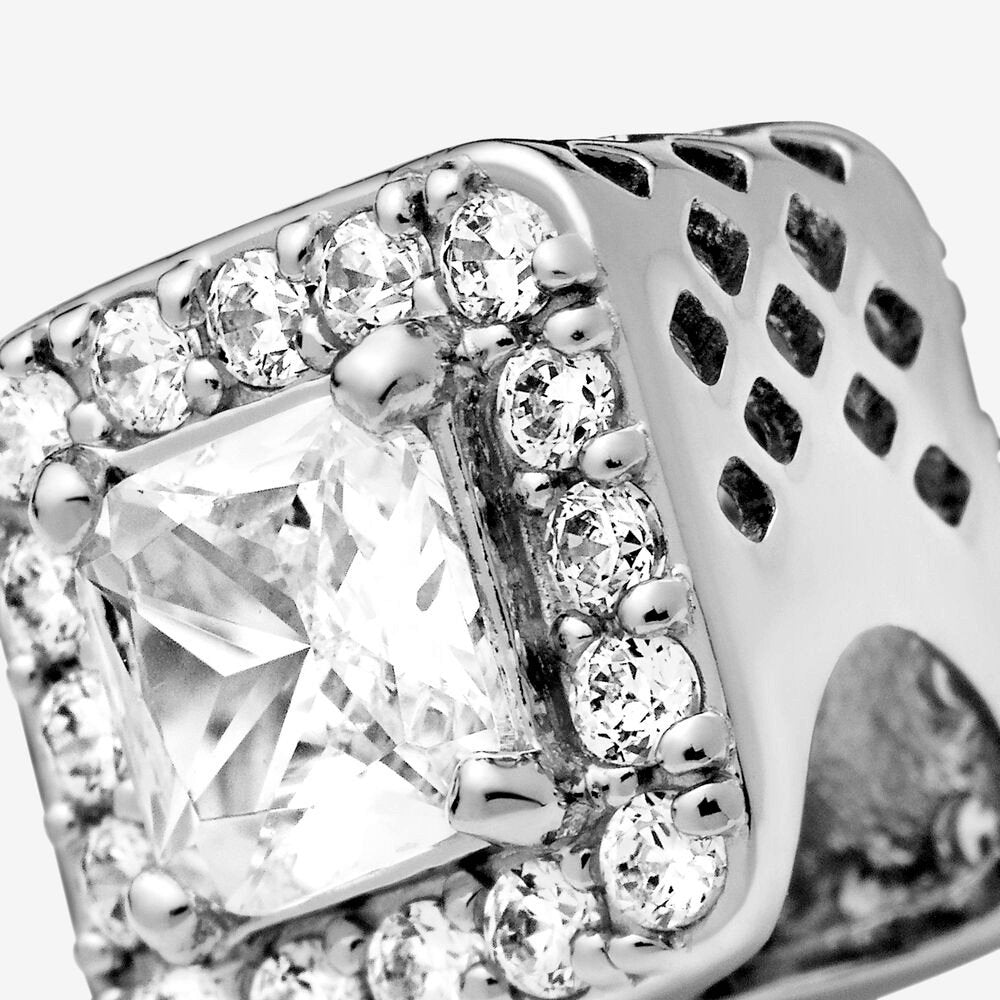 Charm Punto Luce quadrato scintillante - 796206cz - Simmi Gioiellerie -Charm