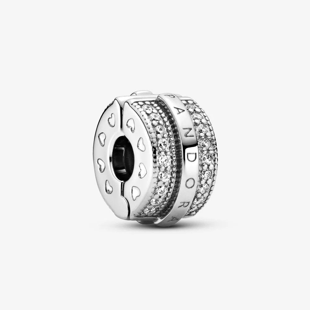 Clip con logo e pavé scintillante - 799042C01 - Simmi Gioiellerie -Clip