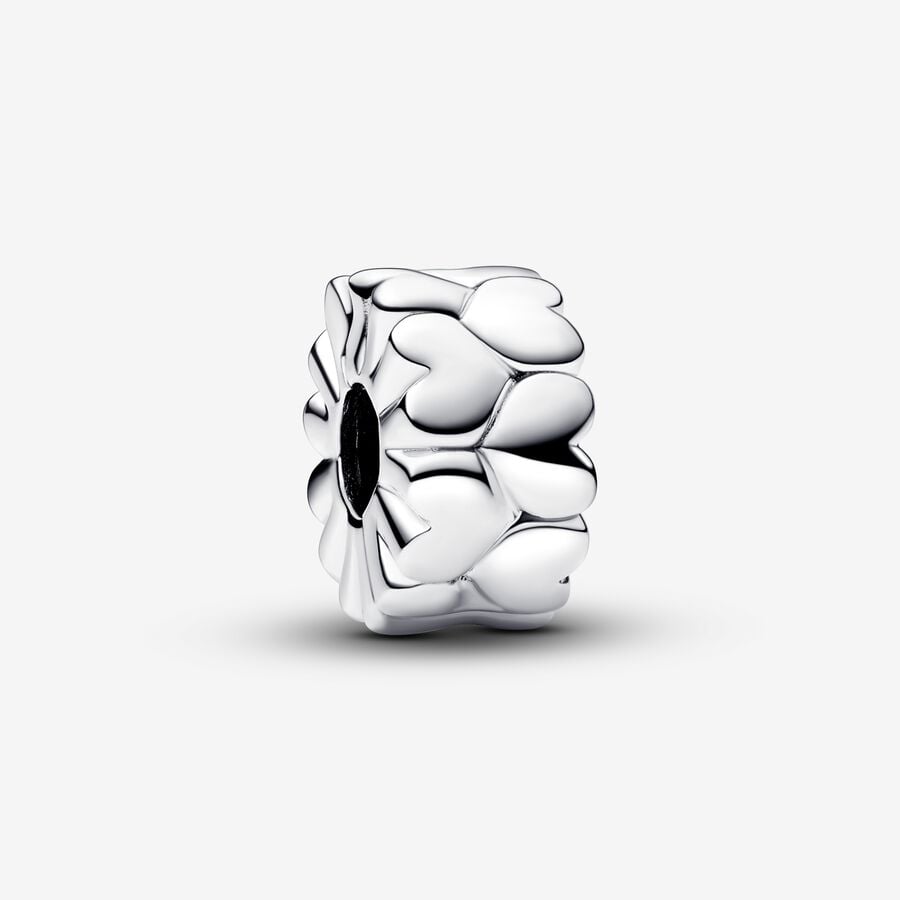 Clip Cuori in Rilievo - 792828C00 - Simmi Gioiellerie -Clip