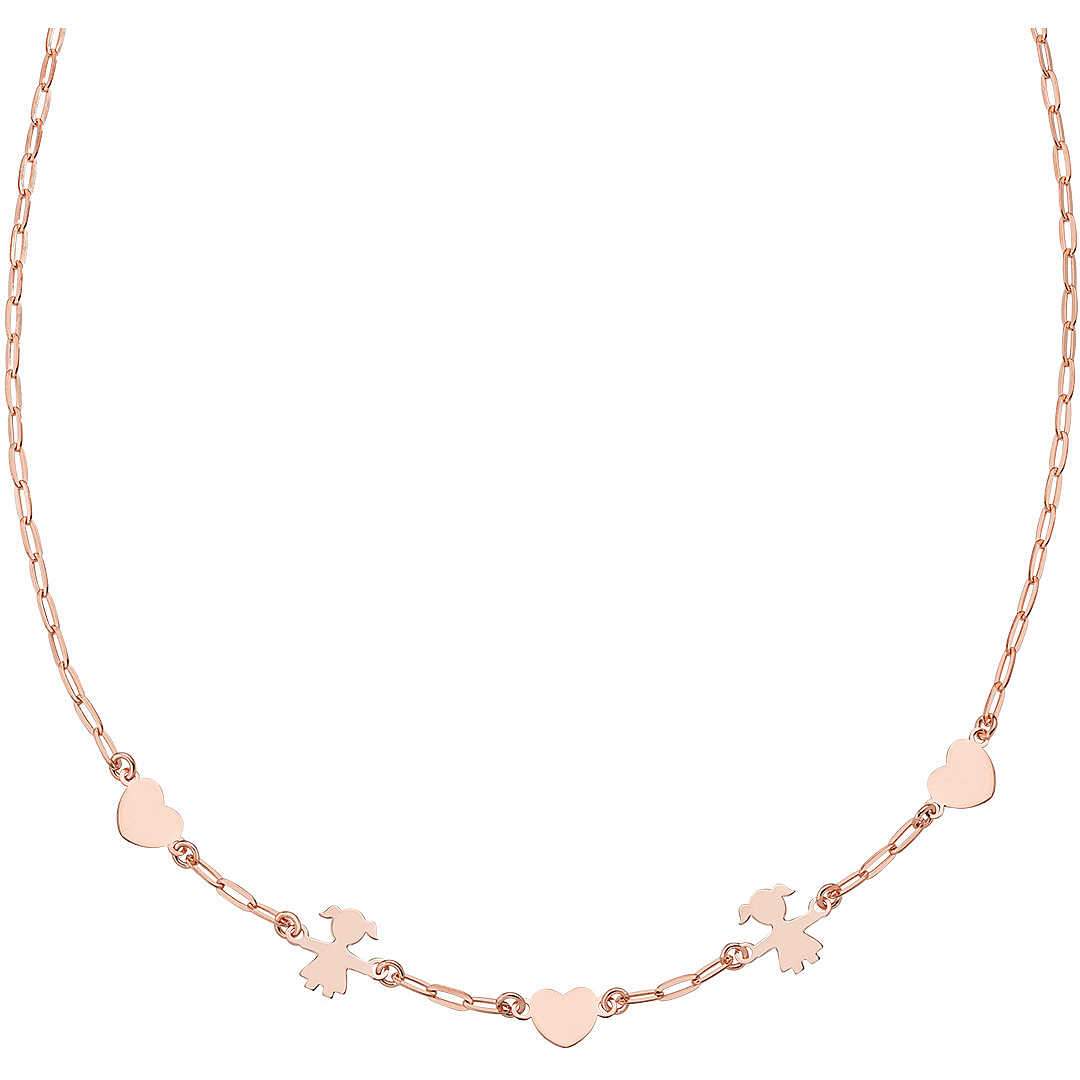 Collana cuore e bambina Amen- CLCACUBIFER - Simmi Gioiellerie -