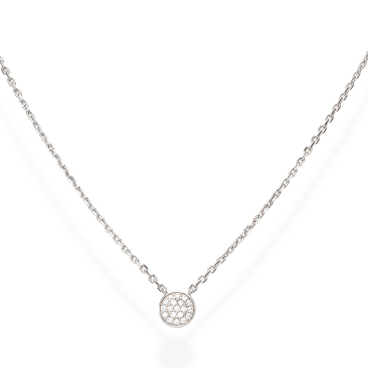 Collana Medaglia Zirconata - CLRBBZ - Simmi gioiellerie -Collane