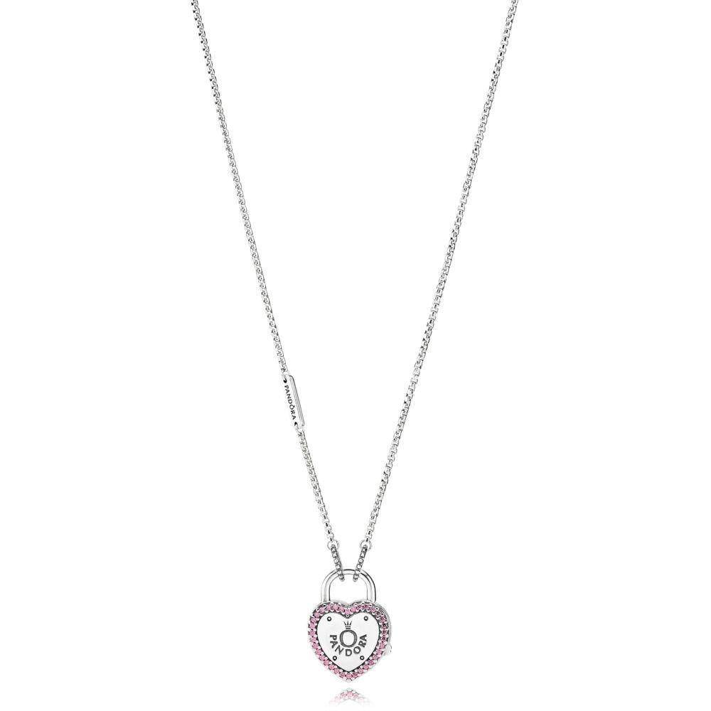 Collana Pandora Lucchetto D’Amore - 396583FPC-60 - Simmi Gioiellerie -Collane