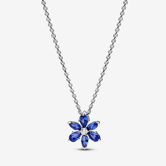 Collana Pendente Herbarium Fiore Blu - 392387C02-45 - Simmi Gioiellerie -Collane