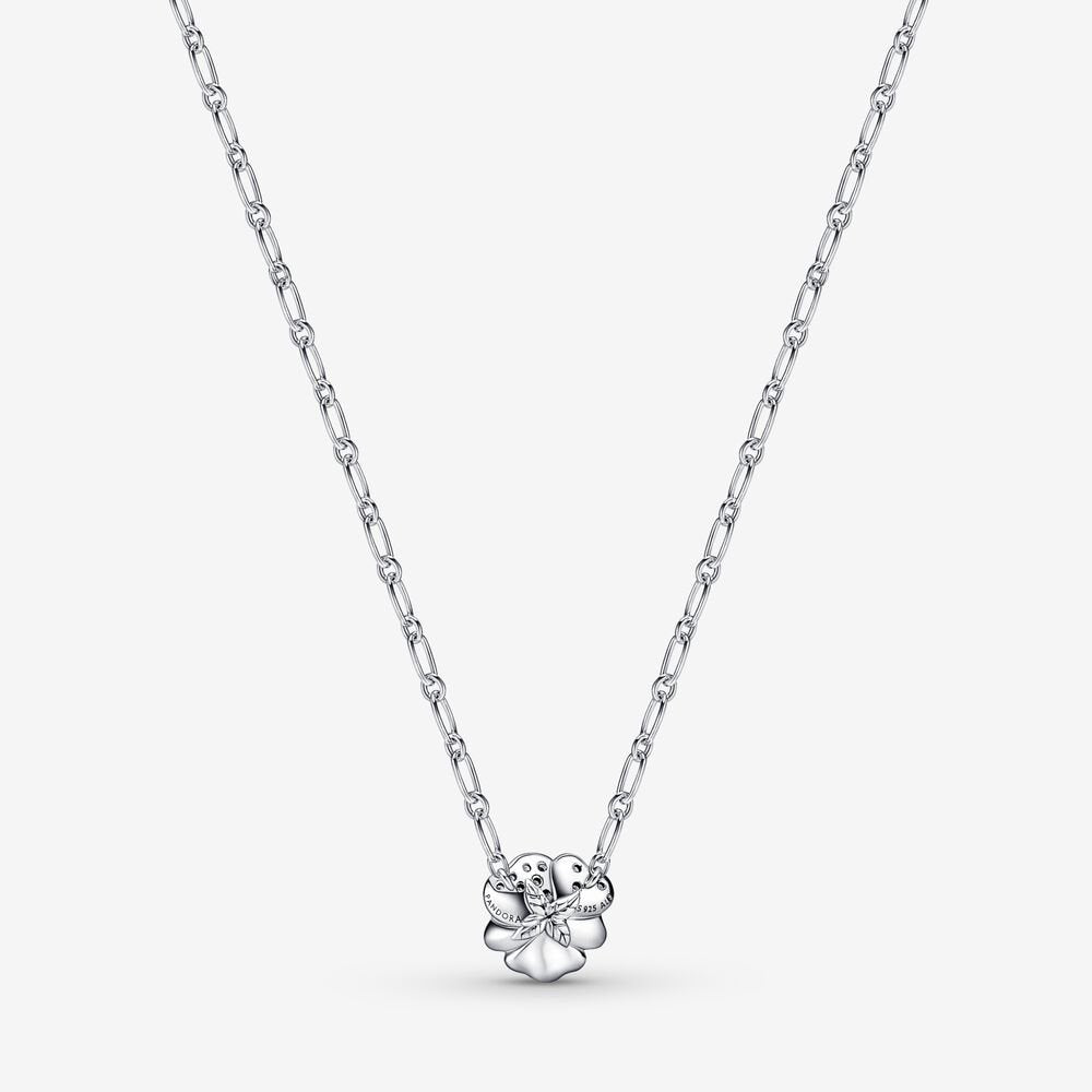 Collana Pendente Viola del Pensiero Blu Luminosa - 390770C01 - Simmi Gioiellerie -Collane