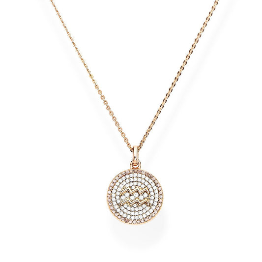 Collana Zodiaco Zirconi Acquario - CLSZACRBZ3 - Simmi gioiellerie -Collane