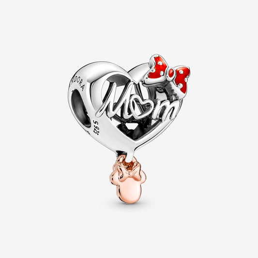 Disney, Charm Minnie Mamma nel Cuore - 781142C01 - Simmi Gioiellerie -Charm