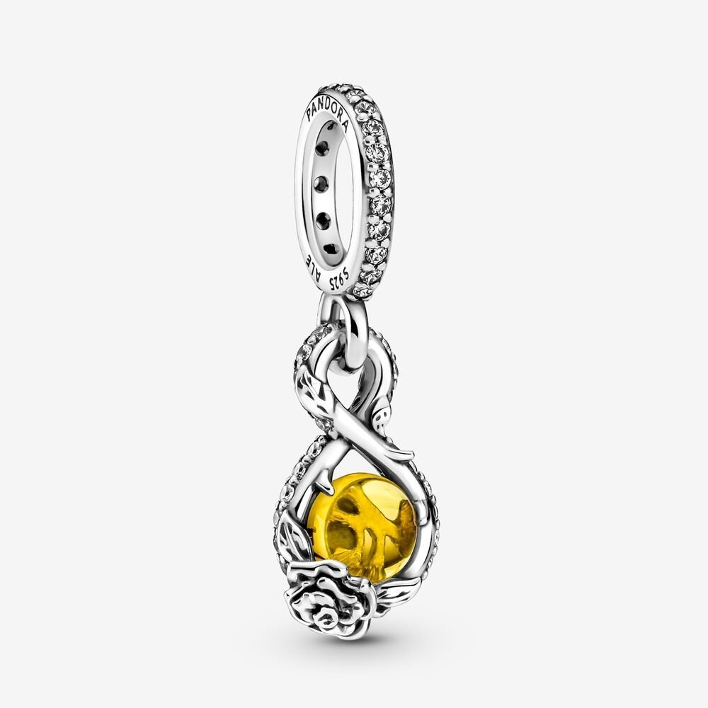 Disney, La Rosa di Belle - 399525C01 - Simmi Gioiellerie -Charm