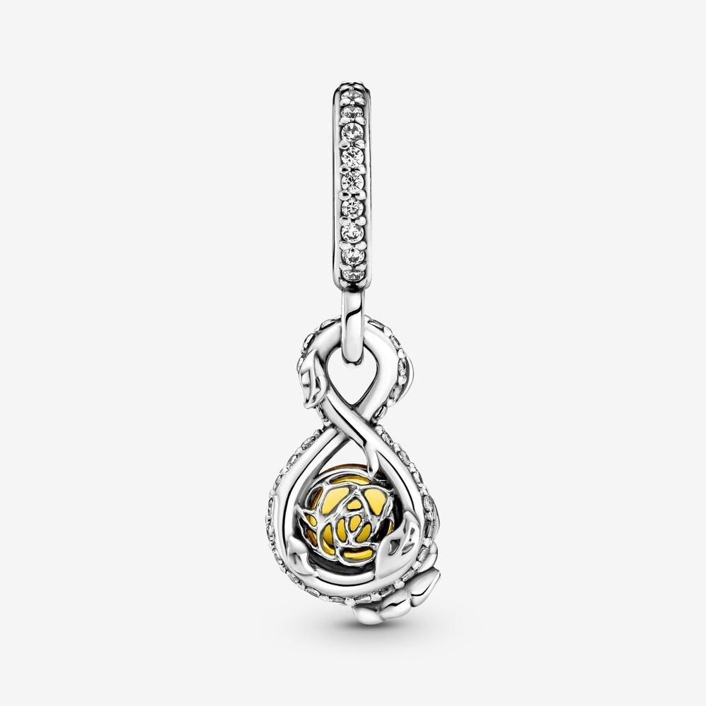 Disney, La Rosa di Belle - 399525C01 - Simmi Gioiellerie -Charm