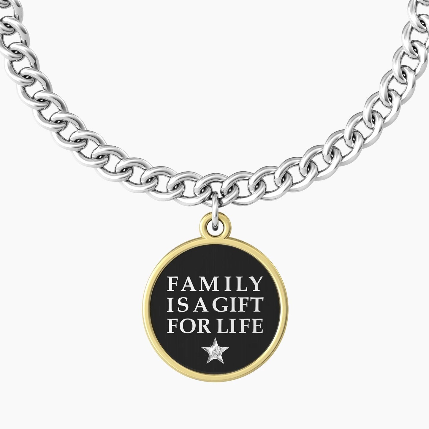 FAMILY IS A GIFT FOR LIFE Puoi crescere, cambiare, sbagliare, partire, ma la tua famiglia sarà sempre con te. Un dono che dura per sempre. - 731922 - Simmi Gioiellerie -Bracciali