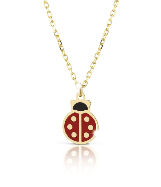 FORTUNA COLLANA ORO GIALLO COCCINELLA - Simmi Gioiellerie -