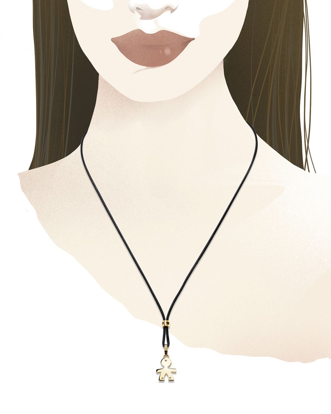 I CUCCIOLI CIONDOLO BIMBO ORO GIALLO - Simmi Gioiellerie -Collane