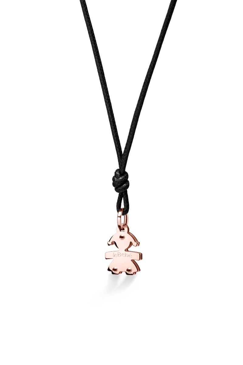 I MINI CIONDOLO BIMBA ORO ROSA - Simmi Gioiellerie -Collane