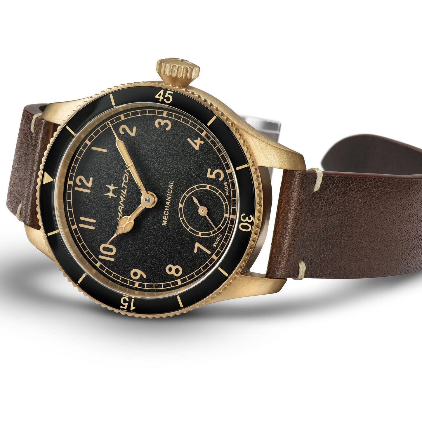 KHAKI AVIATION PILOT PIONEER BRONZE Meccanico | 43mm | H76709530 - Simmi Gioiellerie -Orologi