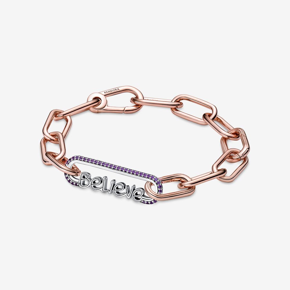 Link “Believe” Pietre Viola Pandora ME - 790767C01 - Simmi Gioiellerie -Charm