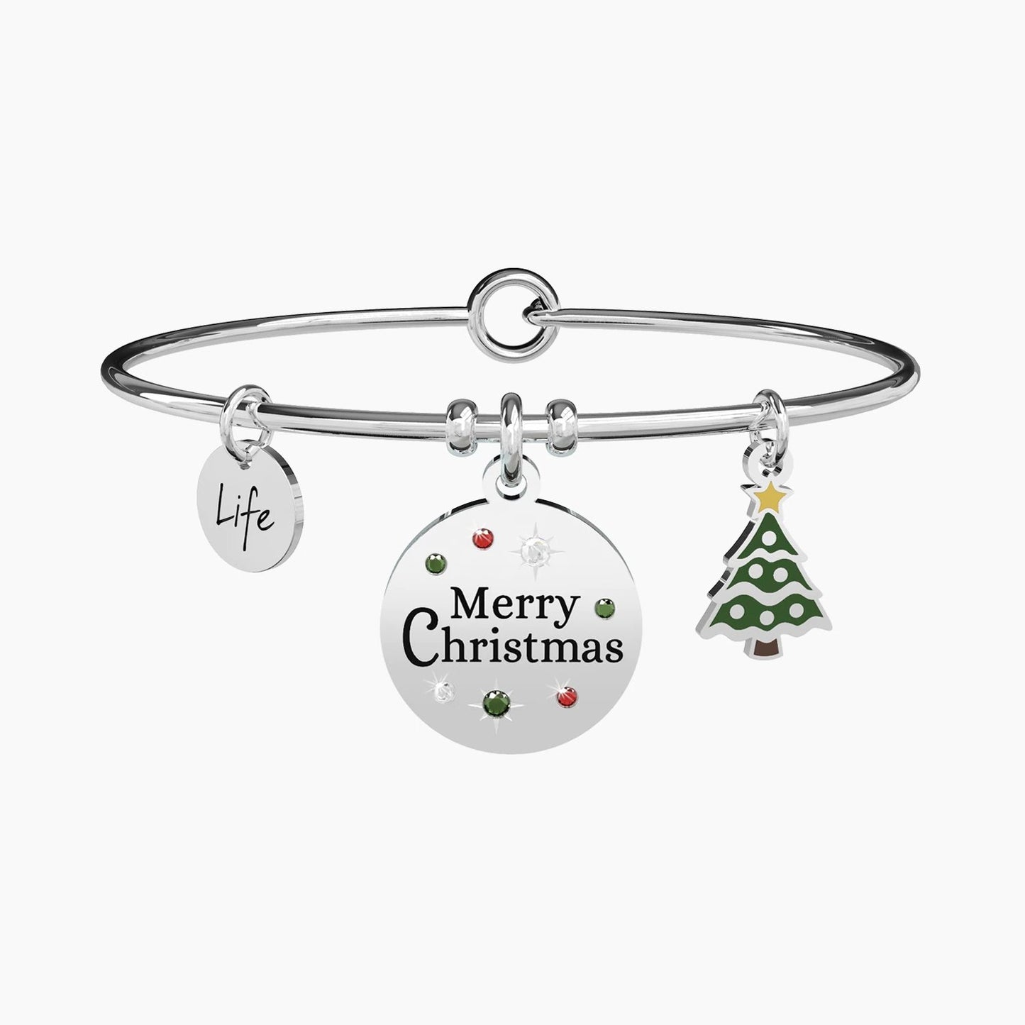 MERRY CHRISTMAS La mia famiglia riunita, un albero acceso, il calore di un abbraccio. Da sempre, il miglior regalo di Natale. - 731864 - Simmi Gioiellerie -Bracciali
