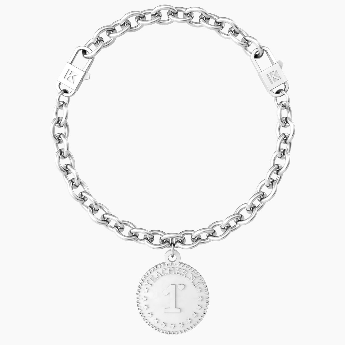 MONETA | TEACHER N.1 A te che sei l'insegnante più brava, più vera e sincera. Quella che tutti vorrebbero avere… Sei la numero uno! - 731957 - Simmi Gioiellerie -Bracciali