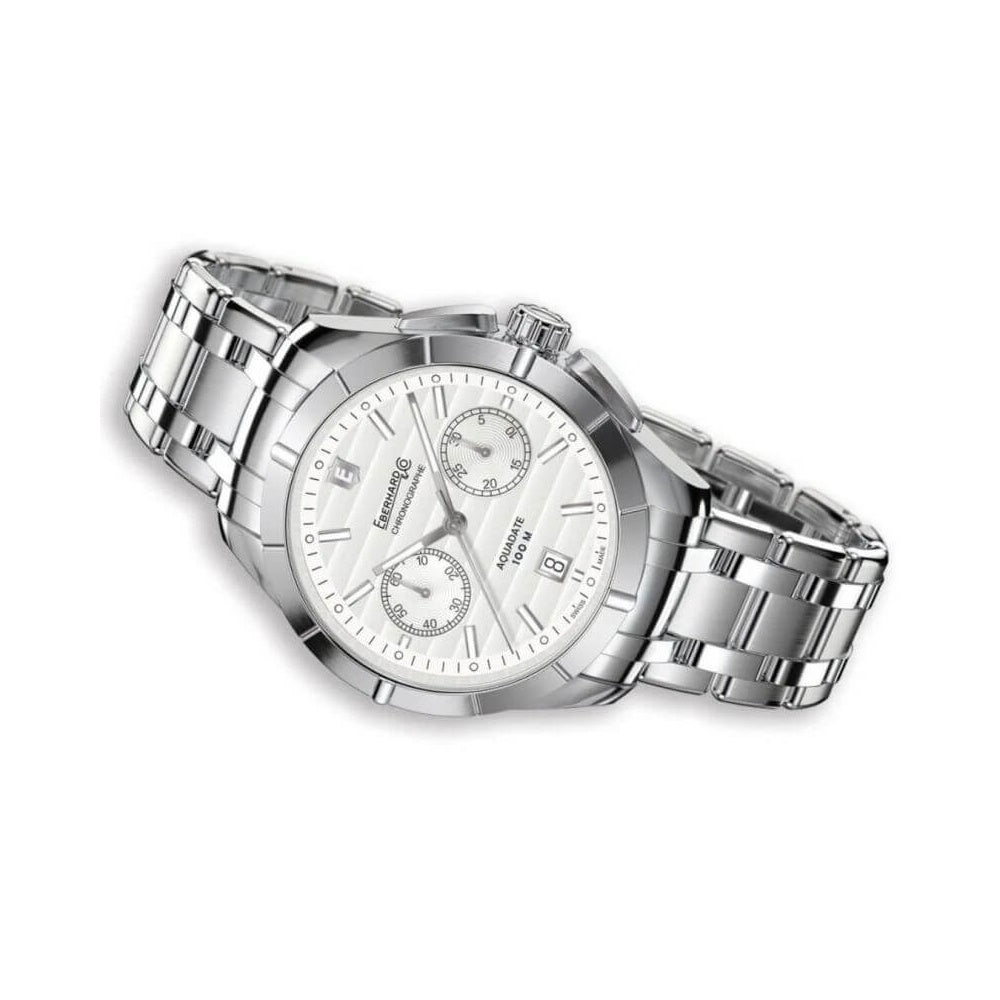 Orologio cronografo da uomo Eberhard & Co. - AQUADATE CHRONO SILVER - 31071CA - Simmi Gioiellerie -Orologi