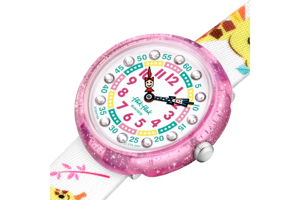 Orologio da bambino solo tempo Flik Flak - GIRAFFIC PARK - FBNP169 - Simmi Gioiellerie -Orologi