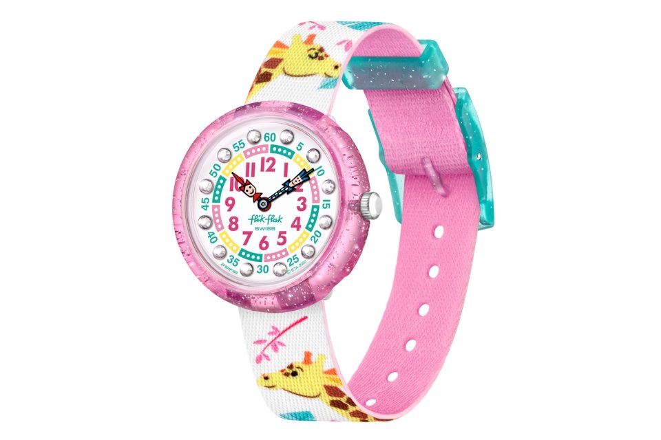 Orologio da bambino solo tempo Flik Flak - GIRAFFIC PARK - FBNP169 - Simmi Gioiellerie -Orologi