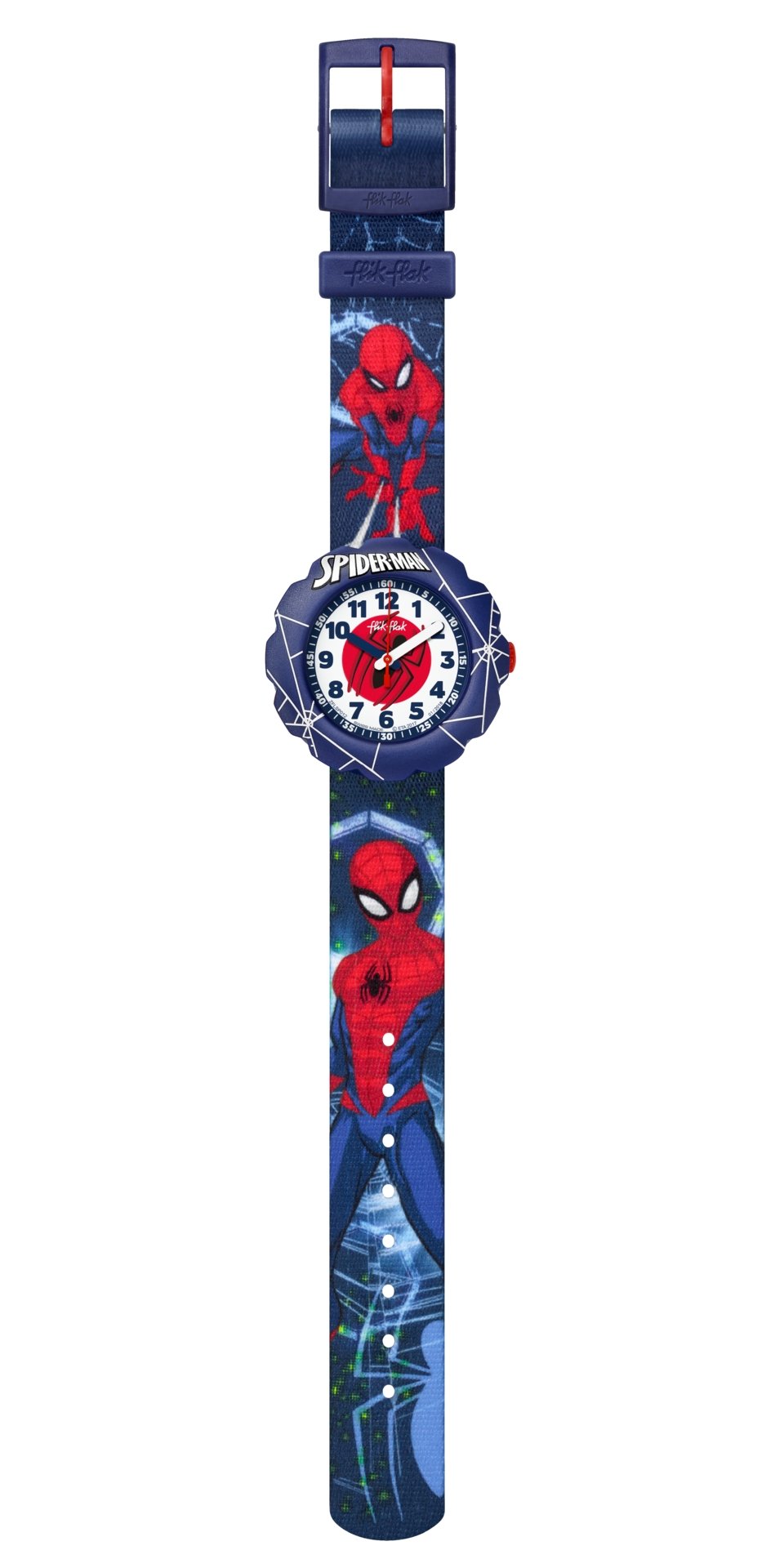 Orologio da bambino solo tempo Flik Flak - SPIDER-MAN IN ACTION - FLSP012 - Simmi Gioiellerie -Orologi