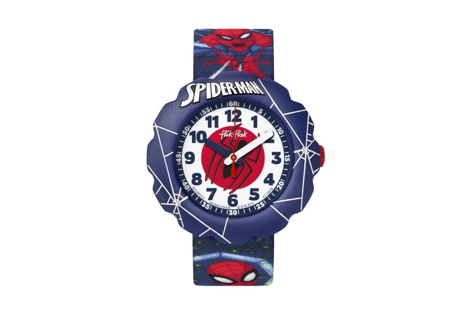 Orologio da bambino solo tempo Flik Flak - SPIDER-MAN IN ACTION - FLSP012 - Simmi Gioiellerie -Orologi