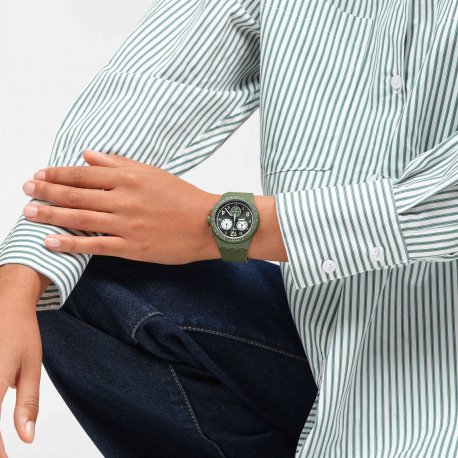 Orologio Swatch Unisex - NOTHING BASIC ABOUT GREEN - SUSG406 - Simmi Gioiellerie -Orologi