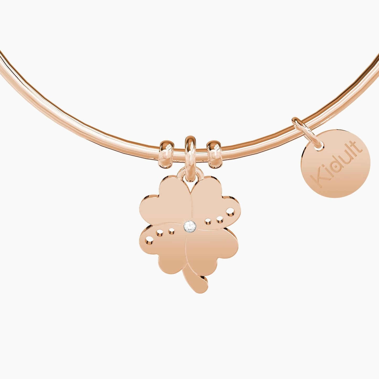 QUADRIFOGLIO | FORTUNA Il prato nasconde un verde talismano, se la fortuna ti vede ti prende per mano. Ricchezza, amore e amicizia sincera, con quattro foglie il tuo sogno si avvera! - 731033 - Simmi Gioiellerie -Bracciali