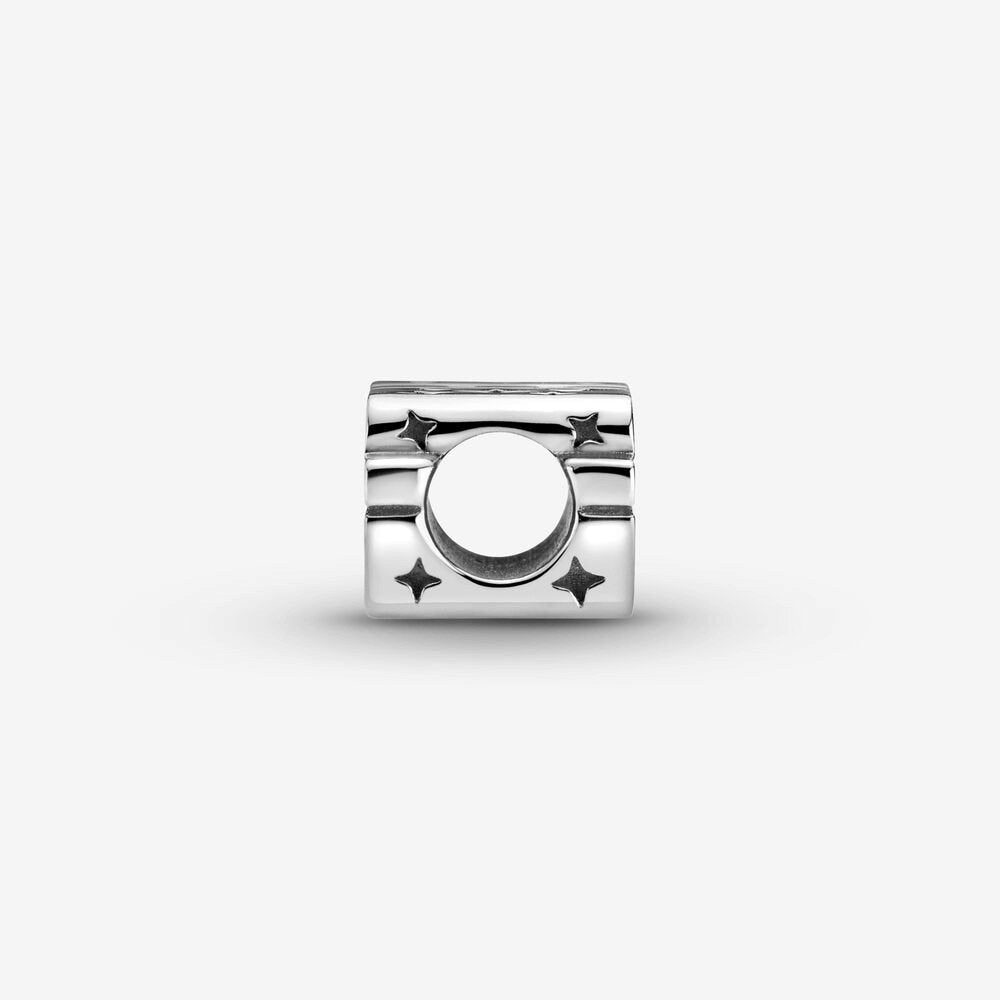 Star Wars Pandora , Charm in Argento con logo in 3D - 799246C01 - Simmi gioiellerie -Charm