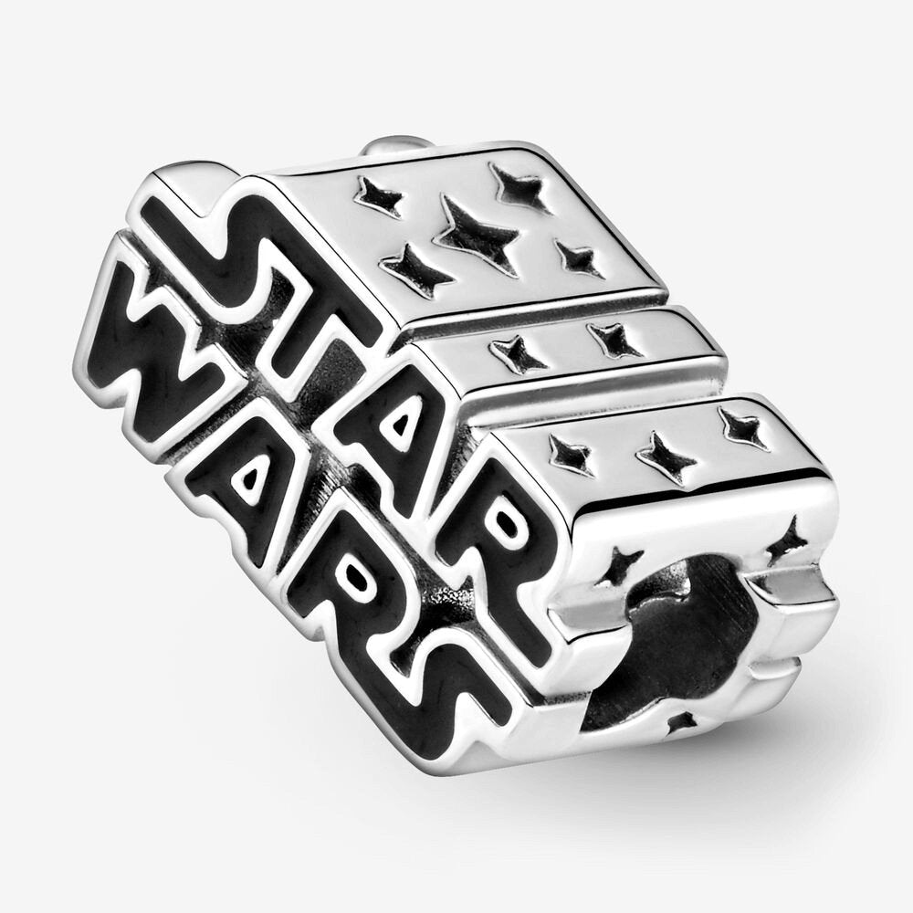 Star Wars Pandora , Charm in Argento con logo in 3D - 799246C01 - Simmi gioiellerie -Charm