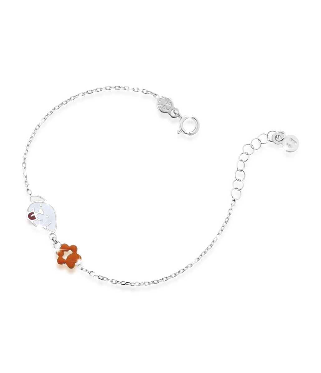 TOYS BRACCIALE ORO BIANCO CANE E IMPRONTA - Simmi Gioiellerie -Bracciali