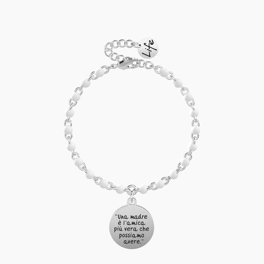 UNA MADRE È L'AMICA … W. IRVING “Una madre è l'amica più vera che possiamo avere”.- Washington lrving - 731908 - Simmi Gioiellerie -Bracciali