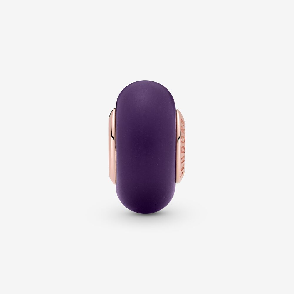 Vetro di Murano Viola Opaco - 789547C00 - Simmi Gioiellerie -Charm