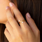 MagicWire Anello con perle Neve