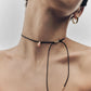 COLLANA A CORDINO LUNA IN RODOCROSITE - CO01-B49-U