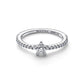 Stella argento sterling anello with zirconia cubica trasparente - 194959C01