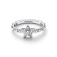 Stella argento sterling anello with zirconia cubica trasparente - 195072C01