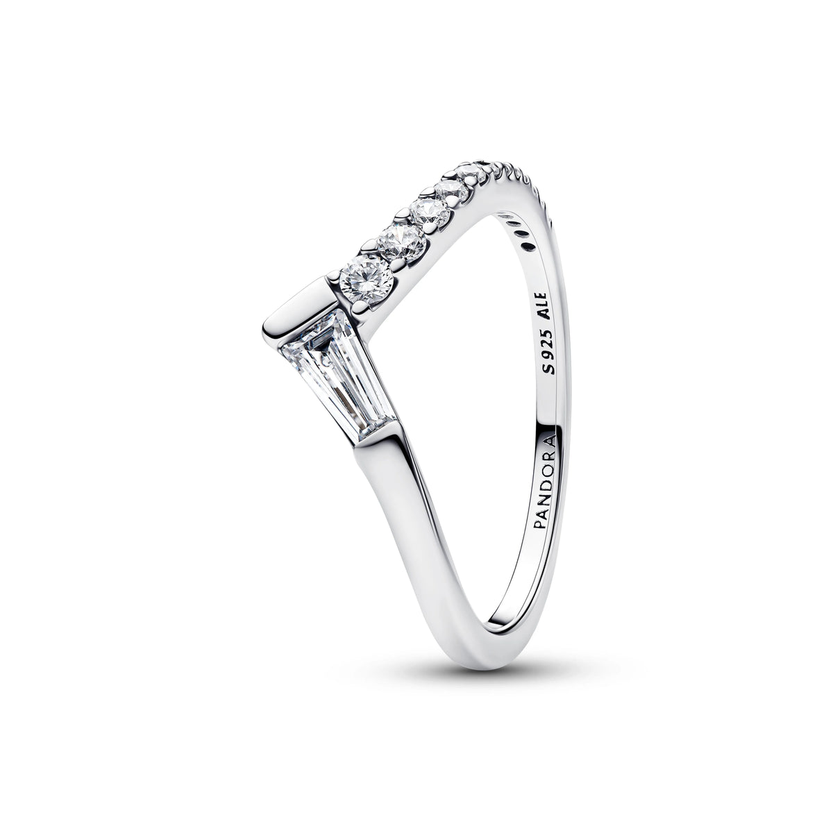 Tiara argento sterling anello with zirconia cubica trasparente - 195085C01