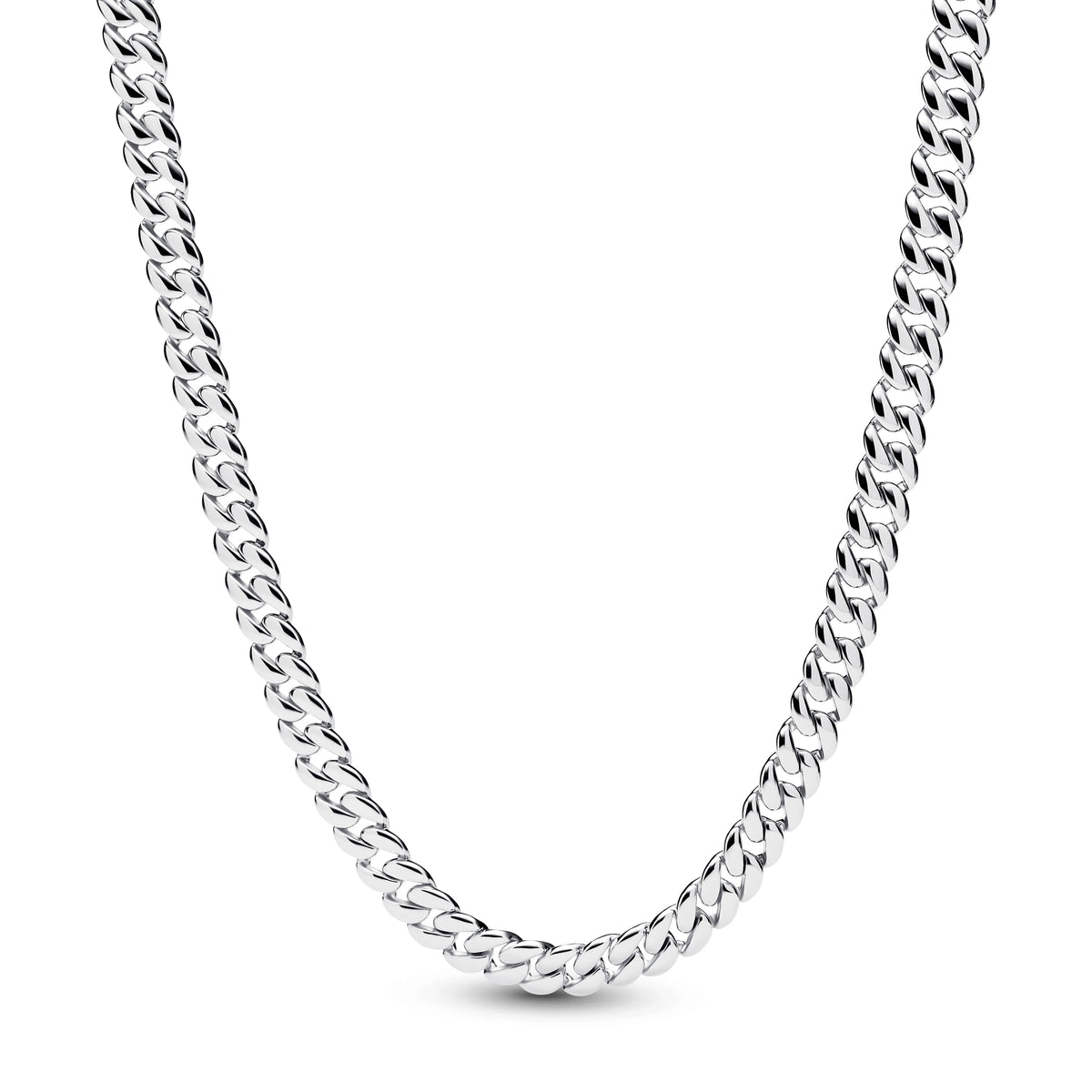 Argento sterling cuban collana a catena - 395093C00